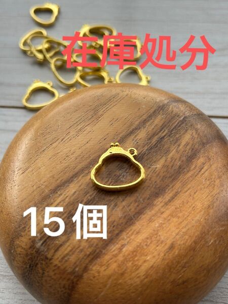 276【レジン レジン枠 空枠 チャーム】がま口 和風 財布 小物