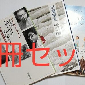 【お買い得】【3冊セット】雪国 二十四の瞳 ドナルド・キーン 川端康成 谷崎潤一郎 村上春樹 川端康成