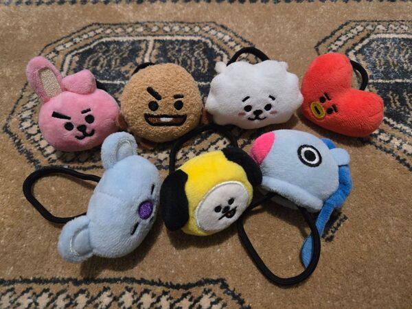 BT21 BTS ヘアゴム ぬいぐるみ 7種セット