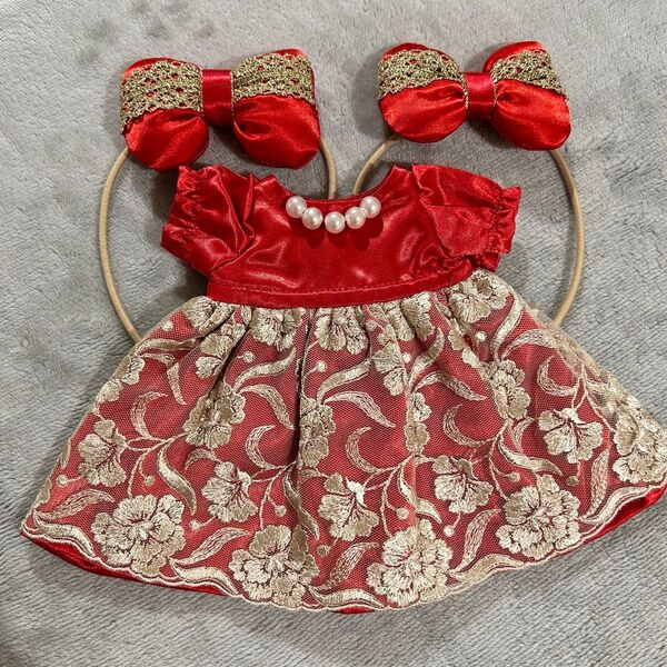 ブライスアウトフィット作家様 ブライス作家 ぬいぐるみ服 ニットワンピースセット