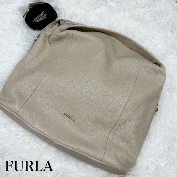 超美品!FURLA フルラ エリザベス 2way ショルダーバッグ トートバッグ