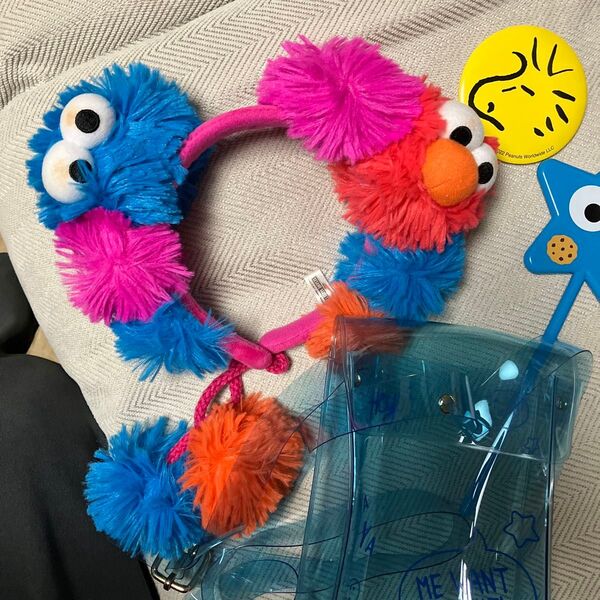 USJ セサミストリート カチューシャ エルモ クッキーモンスター
