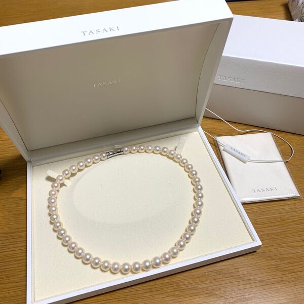 ブライダル TASAKI パール ネックレス 8.7〜9.0ミリ 42cm