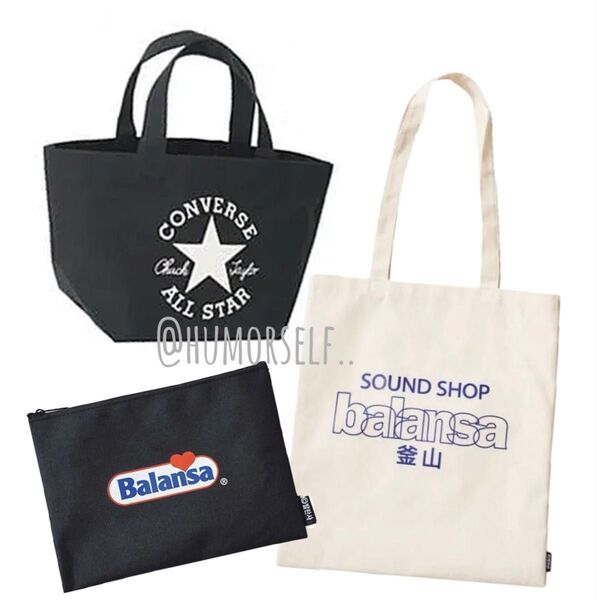 トートバッグ 付録 まとめ コンバース、SOUND SHOP balansa ※説明文必読