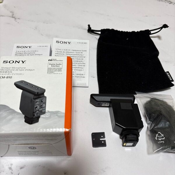 SONY(ソニー) カメラ用マイク ショットガンマイクロホン 可変指向性 ウインドスクリーン付属 ECM-B10