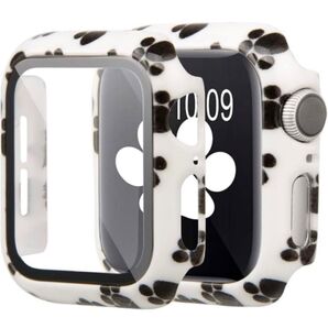 Apple Watch用 全面保護ケース PCフィルム付き 44mm 犬の足跡