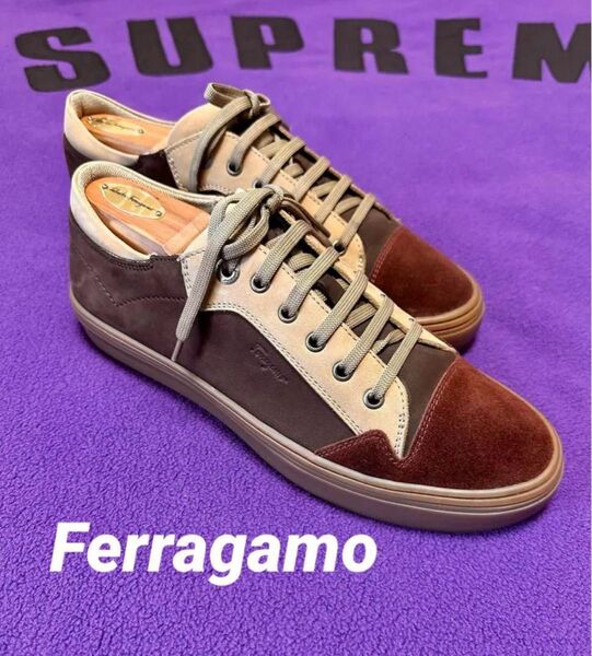 ★極美品★Ferragamo フェラガモ スエード スニーカー