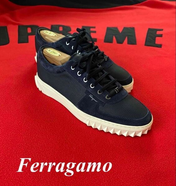 ★極美品・人気色★Ferragamo フェラガモ スニーカー SCUBY