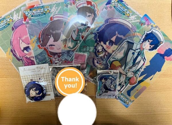 マジミラ マジカルミライ ココラボ アニメイトカフェ 缶バッジ KAITO MEIKO ルカ