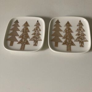 新品 未使用 marimekko クーシコッサ プレート 2枚 セット