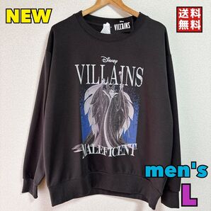 新品 マレフィセント VILLAINS 眠れる森の美女トレーナー Lサイズ