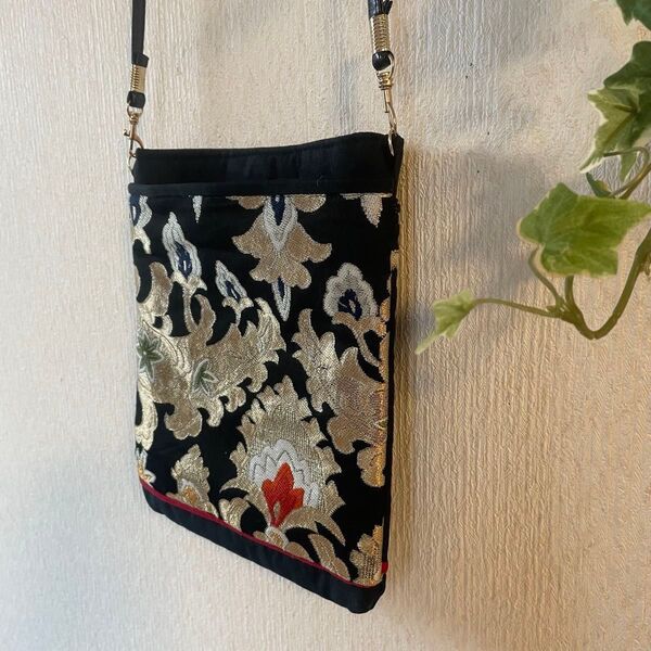 サコッシュ 正絹帯 ハンドメイド ショルダー
