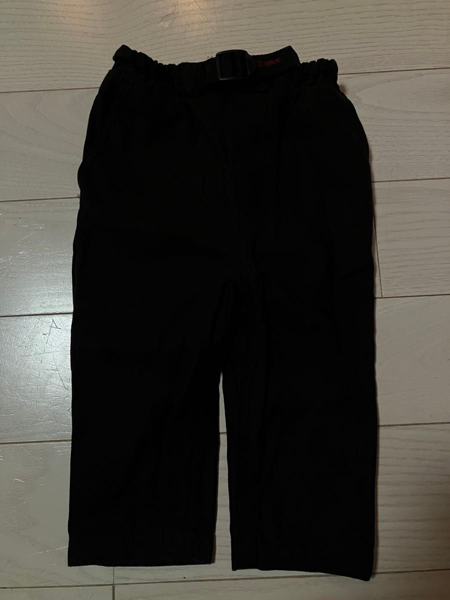 petit main＆UNIQLOパンツ ボトムス ブラック ズボン キッズ 子供