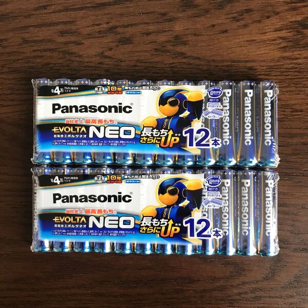【新品/未使用】単4形 24本 パナソニック Panasonic エボルタネオ アルカリ乾電池 (使用推奨期限 2034年以降)