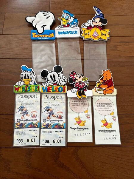 東京ディズニーランド レトロ パスポート ケース7点セット