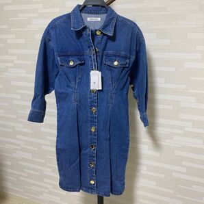 ワンピース デニム ジャケット デニムシャツワンピース カバーオール デニムジャケット RADYAZEL