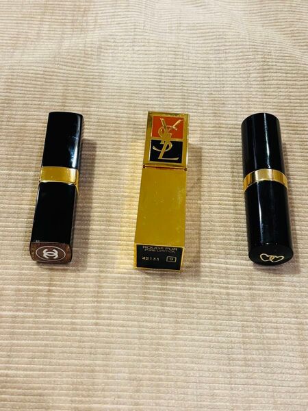 口紅 3個セット CHANEL YSL サンミモレ