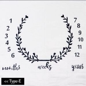 ◆美品◆ 寝相アートマンスリーフォト ブランケット 誕生日 月齢フォト