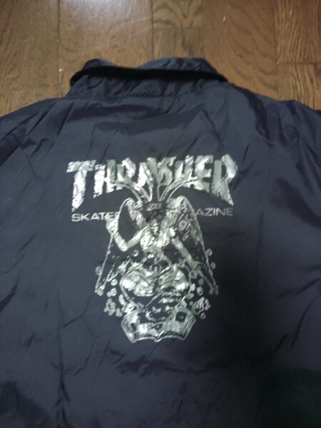 THRASHER コーチジャケット L 黒