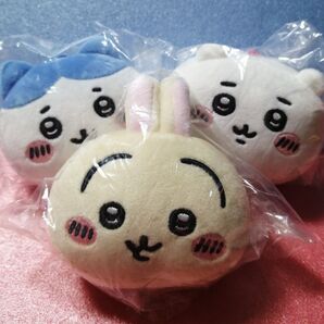 ちいかわ★彡もちもちフェイスマスコット 3点セット☆ちいかわ ハチワレ うさぎ★ちいかわぬいぐるみマスコット 3種コンプ