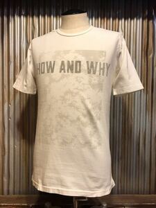 H776LPL メンズTシャツ rip van winkle リップヴァンウィンクル 半袖 ホワイト プリント カジュアル / M 全国送料一律370円