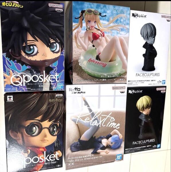 未開封 フィギュアセット 6点 英梨々 荼毘 松野千冬 ハリーポッター レム ご注意 新品未使用ですが、箱多少イタミあり!