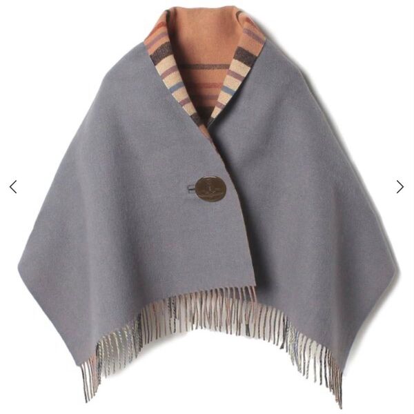 Vivienne Westwood ボタン付ストール ポンチョ リバーシブル