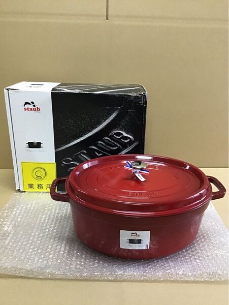 ストウブ ピコココット オーバル 33cm チェリー 40509-872