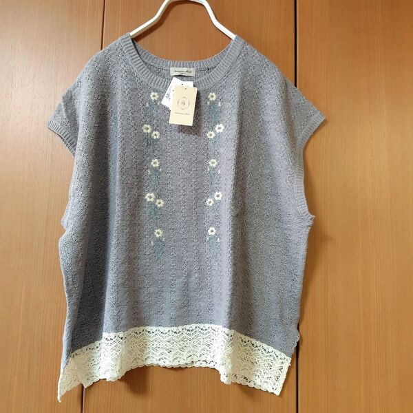 SM2 花柄刺繍レースプルオーバー 新品 サマンサモスモス
