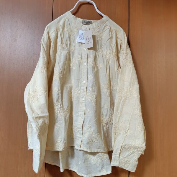SM2 バンドステッチ風総刺繍ブラウス 新品 サマンサモスモス