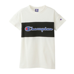 新品12097チャンピオン Champion 130㎝白ホワイト半袖Tシャツ キッズ ジュニア　半袖 普段着 部屋着 家着 おしゃれ 男の子 女の子 cx7148