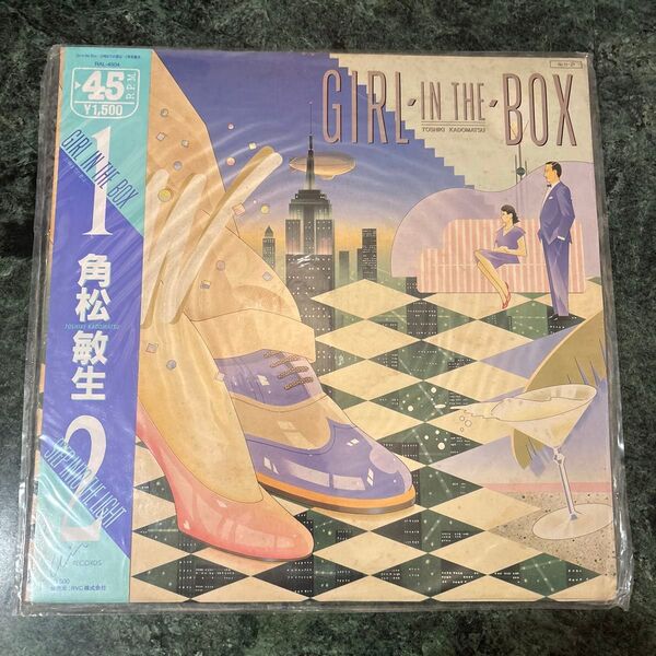 値下げ★角松敏生 GIRL IN THE BOX 12inch アナログレコード LP 帯あり
