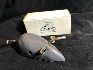 ** antique / dead stock / tin plate mouse. zen my toy **