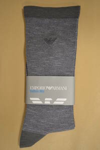 新品　未使用　タグ付き　男性　EMPORIO ARMANI 　エンポリオアルマーニ　 コットンミックスソックス　　特価　日本製　　送料無料