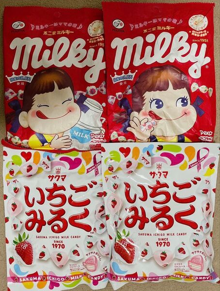 Milky & いちごみるく 4袋セット