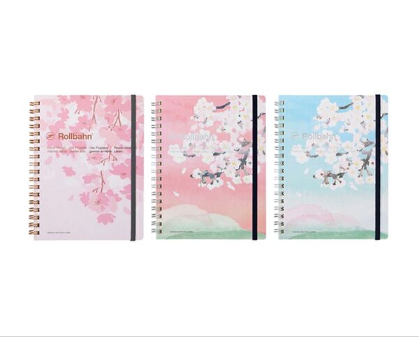 【3冊セット】ロルバーンポケット付メモ チェリーブロッサム L DELFONICSデルフォニックス桜 Rollbahn 直営店限定