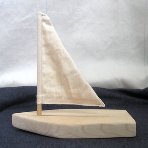 * yacht natural tree hand made .. inserting . safety * safety wooden toy happy 