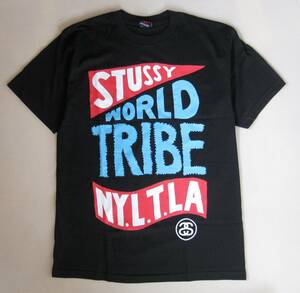 レア STUSSY 90～00's デッドストック Tシャツ M ステューシー world tribe ny.london.tokyo.la