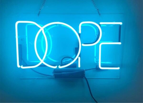 オリジナル ネオン サイン DOPE LEDライト インテリア 壁掛け オーダーメイド ネオン看板 青 人気