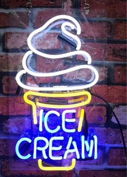 オリジナル アイスクリーム型 ネオンライト LEDサイン オーダー 看板 ネオン祭り LED アメリカン雑貨 インテリア ネオン