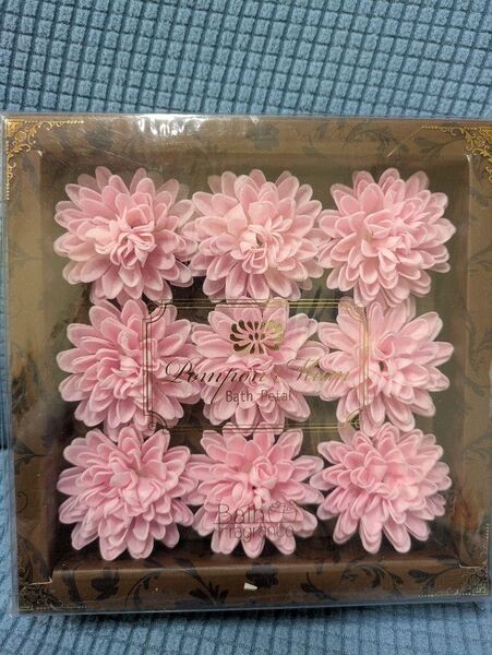 ◆うすピンク◆バスフレグランス◆ 9個入り 花 ソープフラワー お風呂