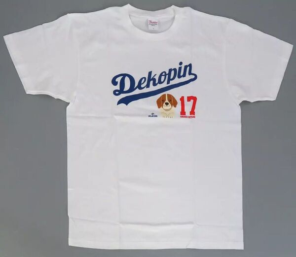 Tシャツ 大谷翔平#17(ロサンゼルス・ドジャース) Dekopin Logo Tシャツ ホワイト Lサイズ 日本限定