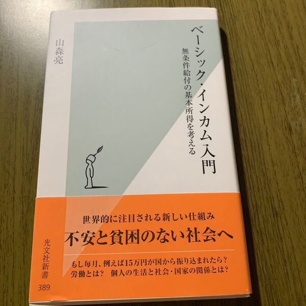 ベーシック・インカム入門 無条件給付の基本所得を考える (光文社新書 389) 山森亮/著