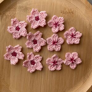 158- ハンドメイド サクラ編みモチーフ 桜 花のモチーフ