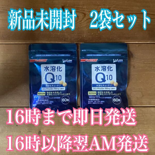 日清ファルマ 水溶化Q10 水溶化キューテン 60粒 2袋 セット