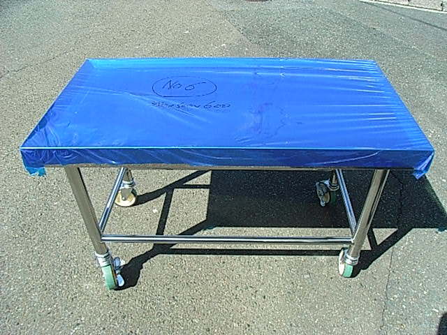 ステンレス製移動台(ドライ式厨房用)950x650xH600mm 新品 作業台 ステンレス製移動台(ドライ式厨房用)950x650xH600mm 新品 作業台