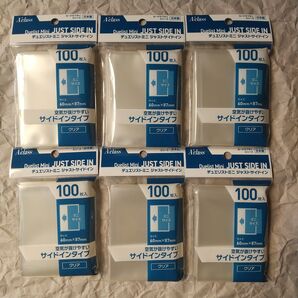 アクラス デュエリストミニ ジャストサイドイン クリア 100枚入×6個【カードスリーブ】