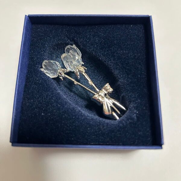 スワロフスキー バラ 花束 薔薇 箱有り SWAROVSKI ガラス小物