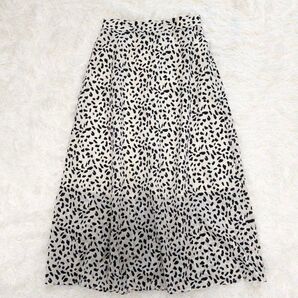GRL グレイル ダルメシアン柄フレアロングスカート