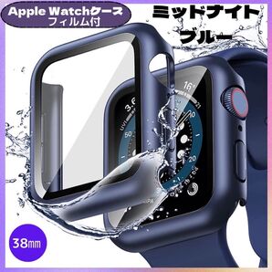 AppleWatch アップルウォッチ ケース カバー ミッドナイトブルー 38㎜